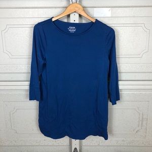 Women’s Chico’s Ultimate Tee Blue Top Blouse M